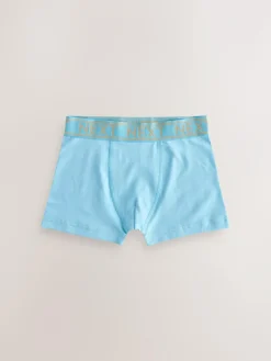 Outlet Next Blue with Gold Waistband Trunks 7 Pack (2-16yrs)