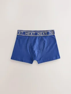 Outlet Next Blue with Gold Waistband Trunks 7 Pack (2-16yrs)