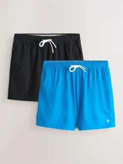 Discount Next Motionflex 5 Inch Swim Shorts 2 Pack Blue/Black
