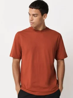 Clearance Next Blue/Black/Orange/Green/Grey/Ecru White Regular Fit Essential Cotton T-Shirts 6 Pack