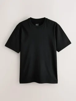 Clearance Next Blue/Black/Orange/Green/Grey/Ecru White Regular Fit Essential Cotton T-Shirts 6 Pack