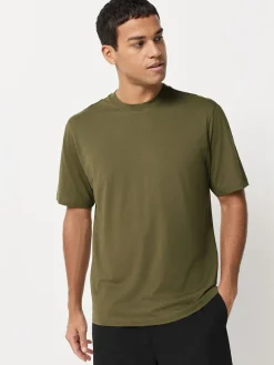 Clearance Next Blue/Black/Orange/Green/Grey/Ecru White Regular Fit Essential Cotton T-Shirts 6 Pack