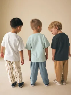 Next Short Sleeve T-Shirts & Joggers Set 3 Pack (3mths-7yrs)^BOY Shorts|Tops