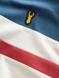 Next Blue/Ecru Colourblock Short Sleeve T-Shirt (3-16yrs)^BOY T-Shirts