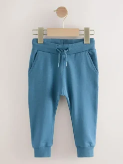 Sale Next Blue/Ecru/ Navy Blue Skinny Fit Joggers 5 Pack (3mths-7yrs)