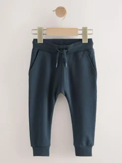 Sale Next Blue/Ecru/ Navy Blue Skinny Fit Joggers 5 Pack (3mths-7yrs)