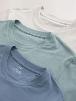 Next Muscle Fit Essential T-Shirts 3 Pack^ Nightwear|Tops & T-Shirts