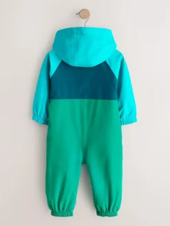 Next Blue/Green Colourblock Puddlesuit (3mths-7yrs)