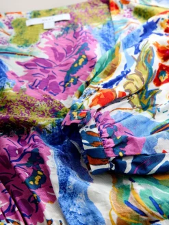 Next V-Neck Tie Waist Long Sleeve Midi Dress^Women Occasion Dresses|Midi Dresses