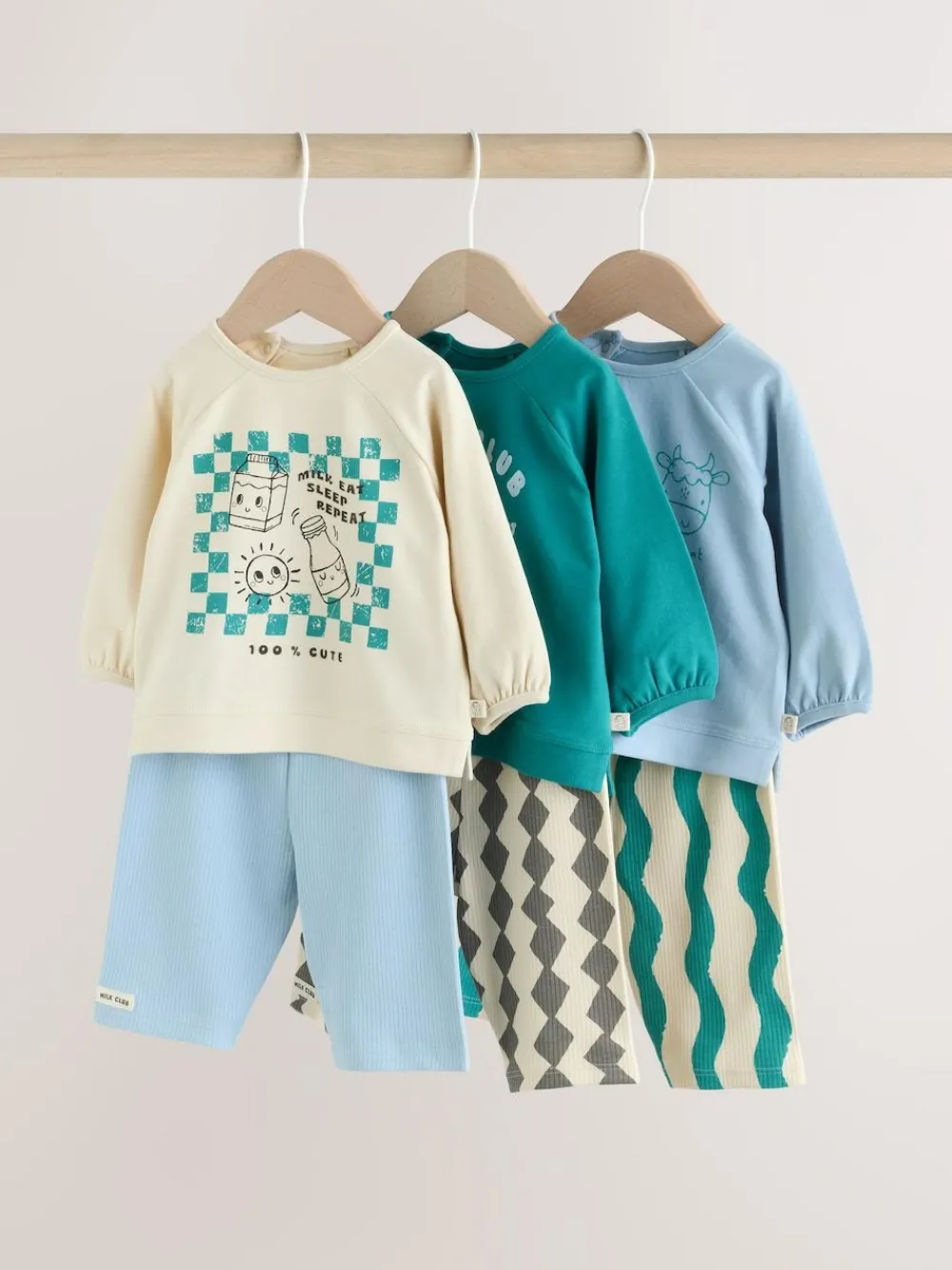 Next Baby Top & Leggings 6 Piece Set (0mths-3yrs)^BOY Tops|Sets & Co-Ords
