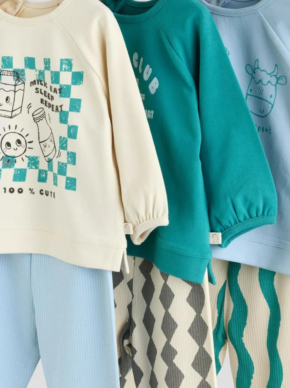 Next Baby Top & Leggings 6 Piece Set (0mths-3yrs)^BOY Tops|Sets & Co-Ords