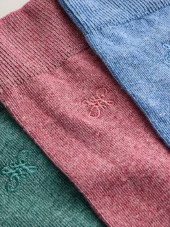 Next 5 Pack Embroidered Lasting Fresh Socks^ Socks|Socks