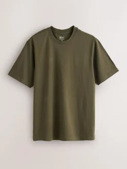 Next Blue/Green/Grey/Orange/White/Brown Regular Fit Essential Cotton T-Shirts 6 Pack^ Nightwear|Tops & T-Shirts