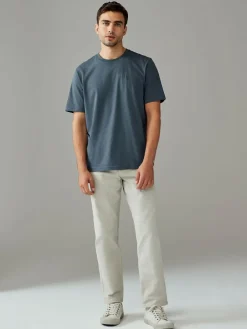 Next Blue/Green/Neutral/Brown Regular Fit T-Shirts 4 Pack