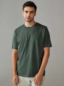 Next Blue/Green/Neutral/Brown Regular Fit T-Shirts 4 Pack