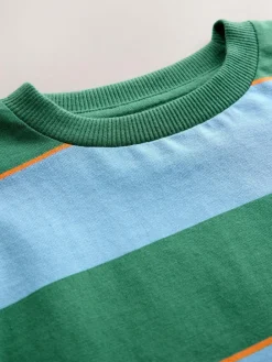 Next Short Sleeve Stripe T-Shirt (3mths-7yrs) (3mths-7yrs)^BOY Tops|Tops