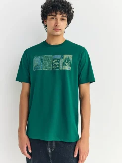 Next Blue/Green/Pink Regular Fit Graphic Print T-Shirts 3 Pack^ Tops & T-Shirts