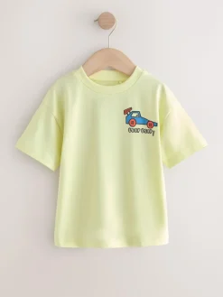 Next Small Short Sleeve Graphic T-Shirts 5 Pack (3mths-7yrs)^BOY Tops|Tops
