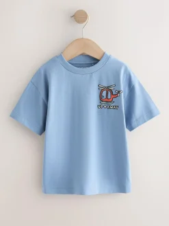 Next Small Short Sleeve Graphic T-Shirts 5 Pack (3mths-7yrs)^BOY Tops|Tops