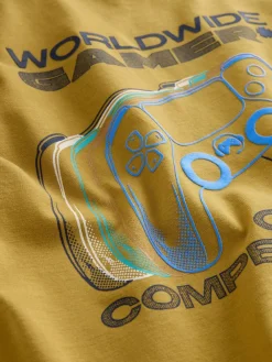 Hot Next Blue/Green/Yellow Regular Fit Graphic Print Short Sleeve T-Shirts 3 Pack (3-16yrs)