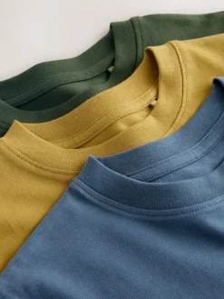 Hot Next Blue/Green/Yellow Regular Fit Graphic Print Short Sleeve T-Shirts 3 Pack (3-16yrs)