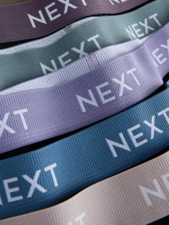 Sale Next Blue/Green/Yellow Waistband 10 pack Cotton Rich Blend Hipsters Boxers