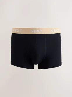 Sale Next Blue/Green/Yellow Waistband 10 pack Cotton Rich Blend Hipsters Boxers