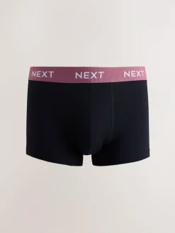 Sale Next Blue/Green/Yellow Waistband 10 pack Cotton Rich Blend Hipsters Boxers