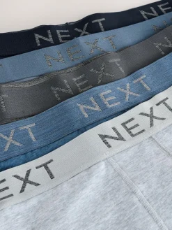 Best Next Blue/Grey Hipster Boxers 5 Pack
