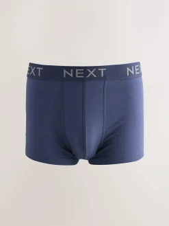 Next Blue/Grey Marl 10 pack Cotton Rich Blend Hipsters Boxers^ Underwear|Underwear