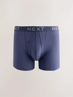 Next Blue/Grey Marl A-Front Boxers 10 Pack^ Underwear|Underwear