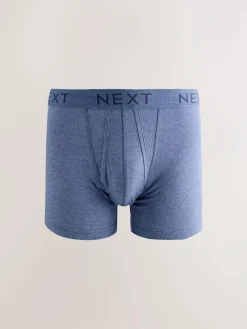 Next Blue/Grey Marl A-Front Boxers 10 Pack^ Underwear|Underwear