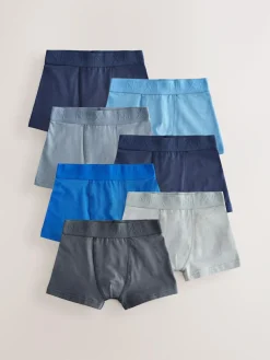 New Next Blue/Grey Trunks 7 Pack (2-16yrs)