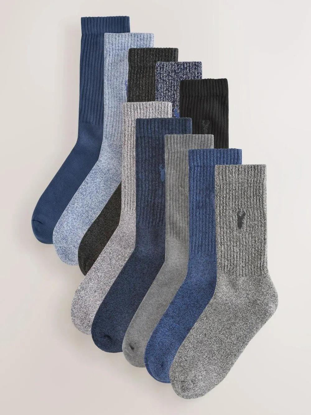 Next Stag Embroidered Heavyweight Socks 10 Pack^ Nightwear|Socks