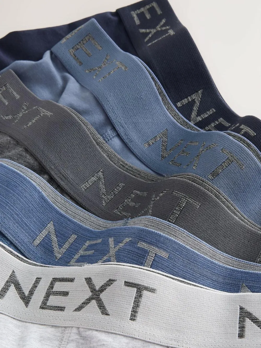 Hot Next Blue/Grey/Black Trunks Boxers 5 Pack