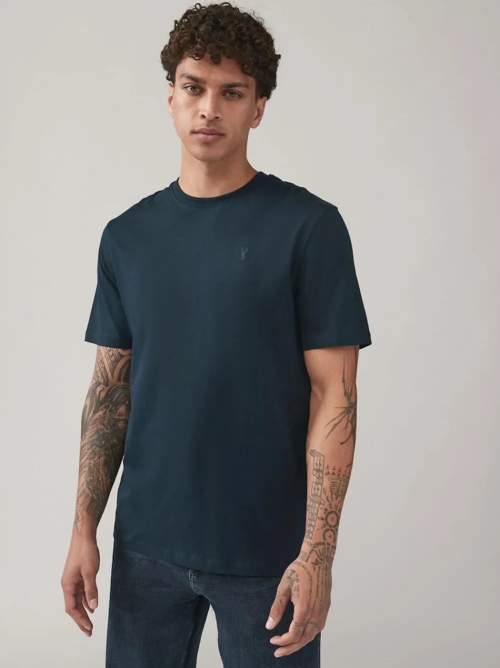 Sale Next Blue/Navy/White/Steel Regular Fit T-Shirts 4 Pack