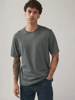 Sale Next Blue/Navy/White/Steel Regular Fit T-Shirts 4 Pack