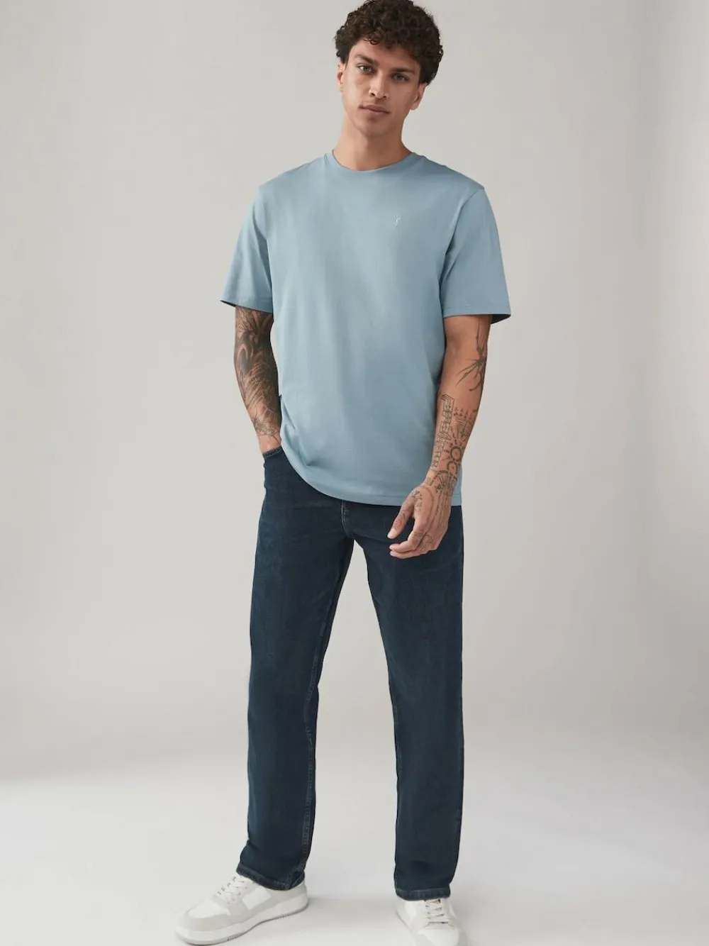 Sale Next Blue/Navy/White/Steel Regular Fit T-Shirts 4 Pack