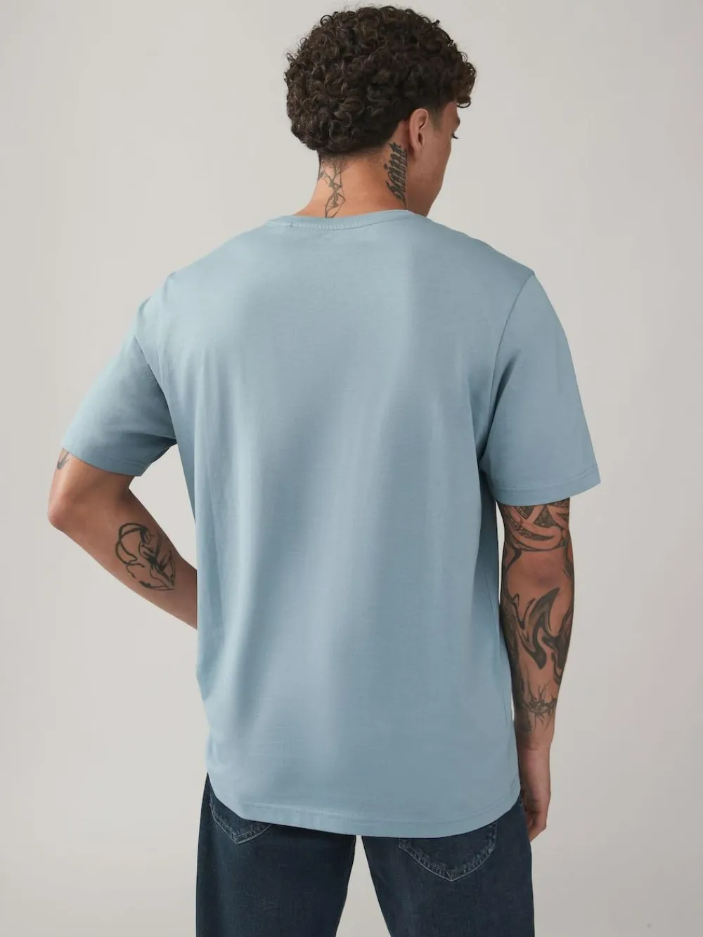 Sale Next Blue/Navy/White/Steel Regular Fit T-Shirts 4 Pack