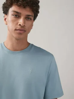 Sale Next Blue/Navy/White/Steel Regular Fit T-Shirts 4 Pack