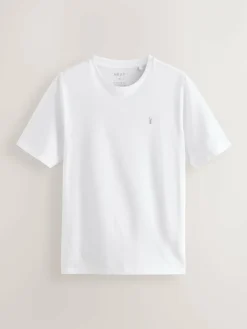 Sale Next Blue/Navy/White/Steel Regular Fit T-Shirts 4 Pack