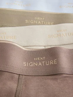 Hot Next Signature Cotton Rich Boxers 4 Pack Blue/Neutral/Green