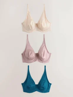 Next Non Pad Full Cup DD+ Microfibre Smoothing Ultimate Comfort T-Shirt Bras 3 Pack^Women Dd+ Range
