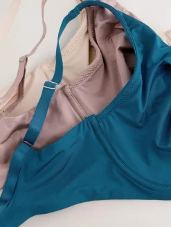 Next Non Pad Full Cup DD+ Microfibre Smoothing Ultimate Comfort T-Shirt Bras 3 Pack^Women Dd+ Range