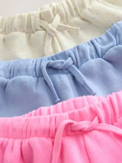 Next Blue/Pink/Oatmeal Shorts Set 3 Pack (3mths-7yrs)^ Nightwear|Shorts