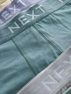 New Next Blue/Purple/Red 10 pack Cotton Rich Blend Hipsters Boxers