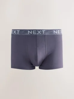 New Next Blue/Purple/Red 10 pack Cotton Rich Blend Hipsters Boxers