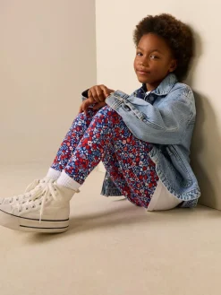 Next Blue/Red Floral Leggings (3-16yrs)^ Pants & Leggings|Pants & Leggings