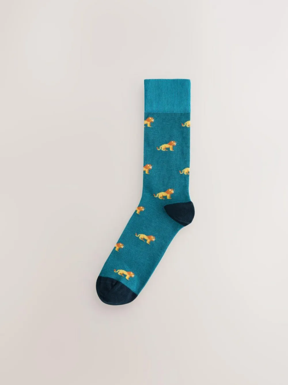 Clearance Next Blue/Red Safari Animals Fun Pattern Socks 8 Pack