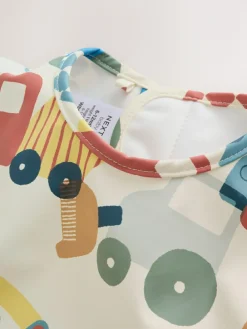 Sale Next Blue/Red Transport Weaning And Feeding Sleeved Bib